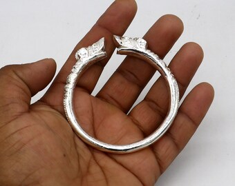 Solid 925 Silver Handcrafted Vintage Antique Style Gorgeous Cuff