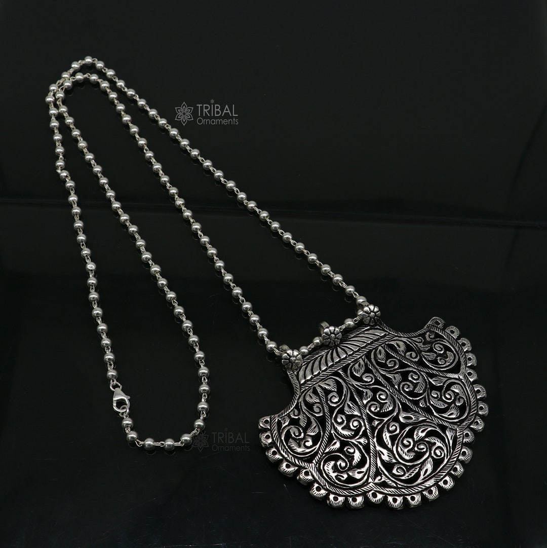 Triskele Nodo di 925 Sterling Ciondolo IN Argento Massiccio da Collana