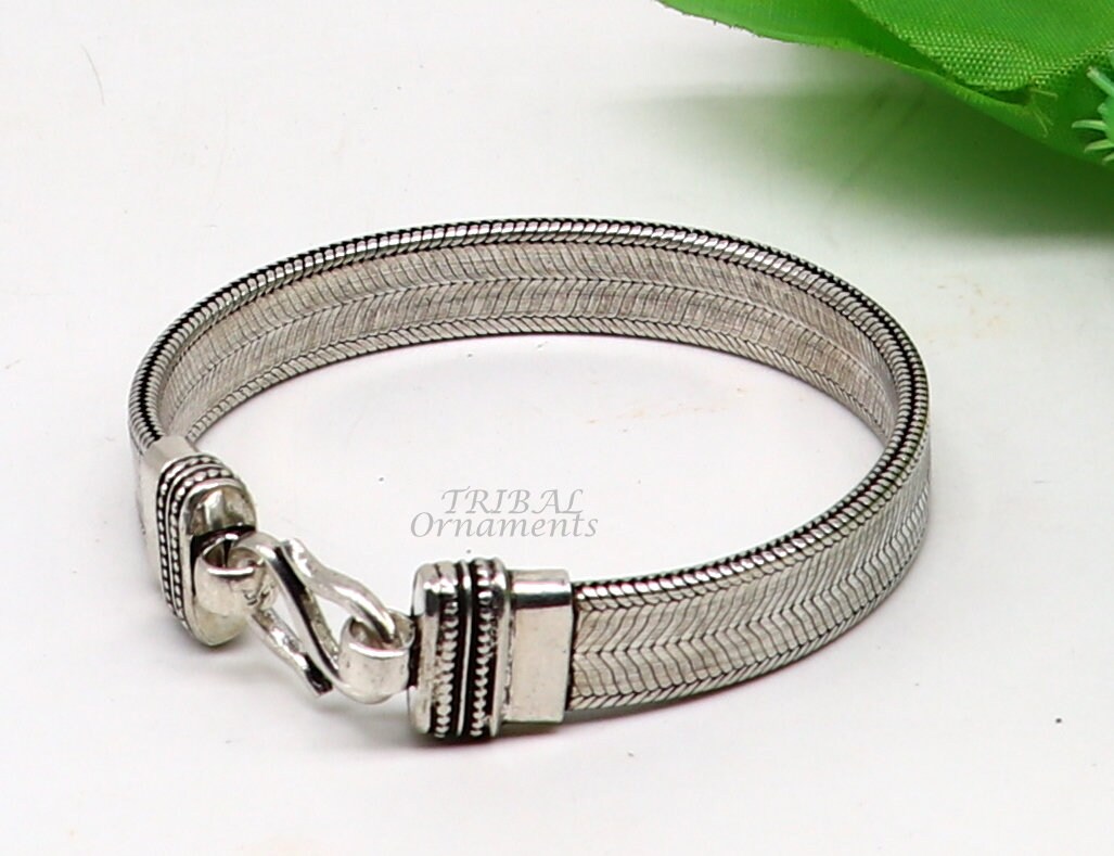 VINTAGE ヴィンテージ 925 シルバー ブレスレット 手作り 一点もの AMERICAN WAVE | 1940's〜 Military “ID Bracelet“ うちでは入荷