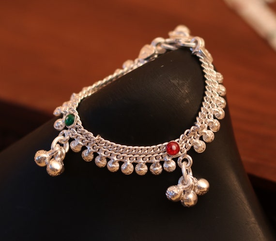 5.0 Inches Sterling Silver Handmade Amazing Silver Chain Ankle