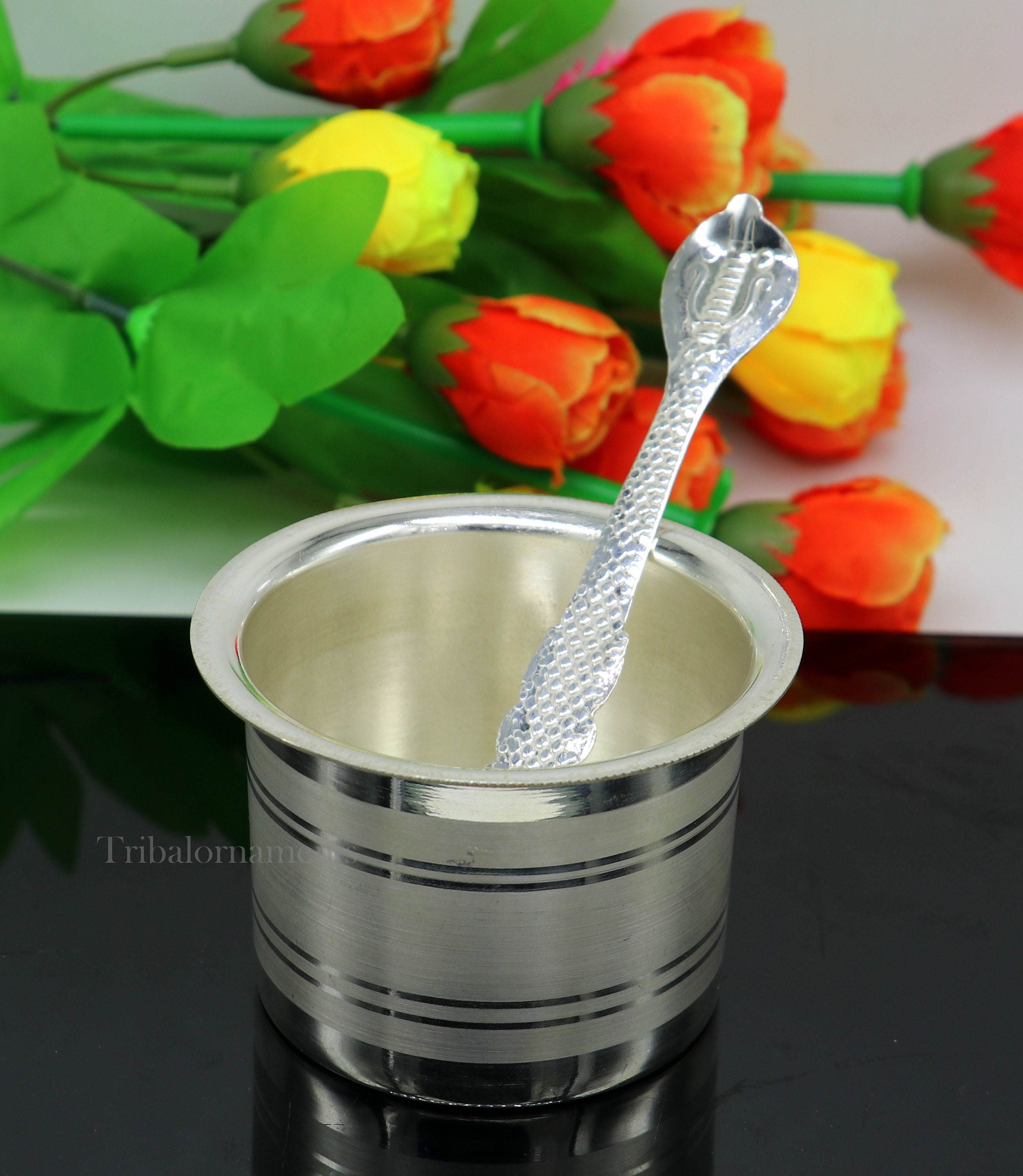 Silver Elegant Ghee Pot Patra Puja or Worshipping Silver Ghee Etsy