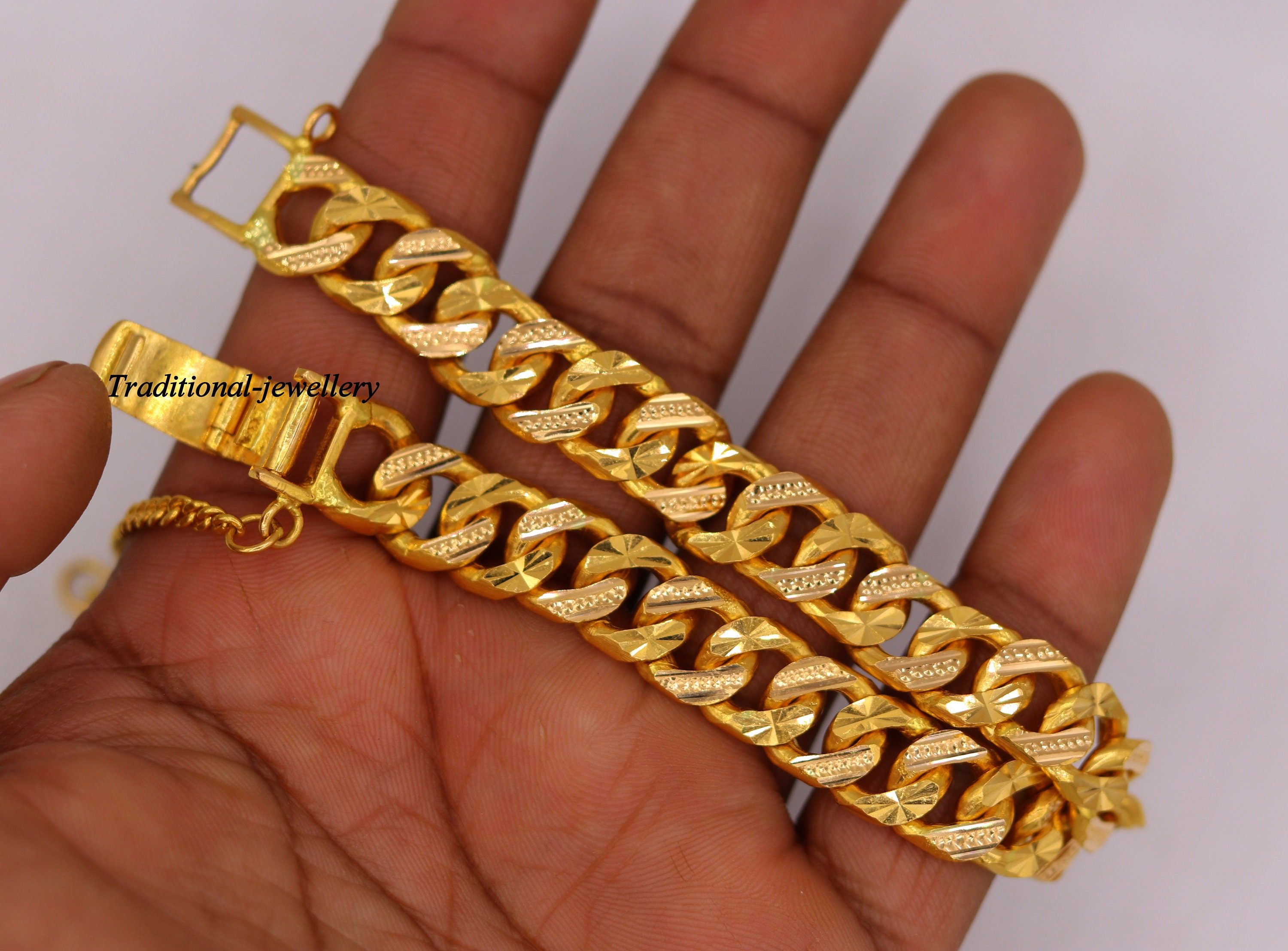 Men's 22K Yellow Gold Cuban Link Chain