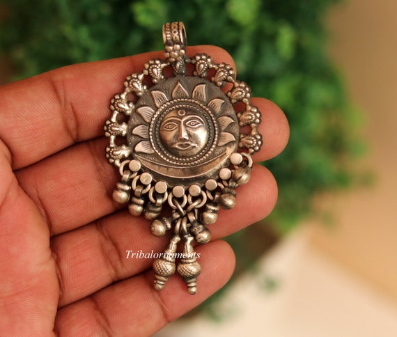 925 Solid Sterling Silver Handmade Amazing Sun Face Design 925 Solid Sterling Silver Handmade Amazing Sun Face Design