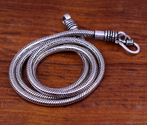 Snake design outlet silver chain