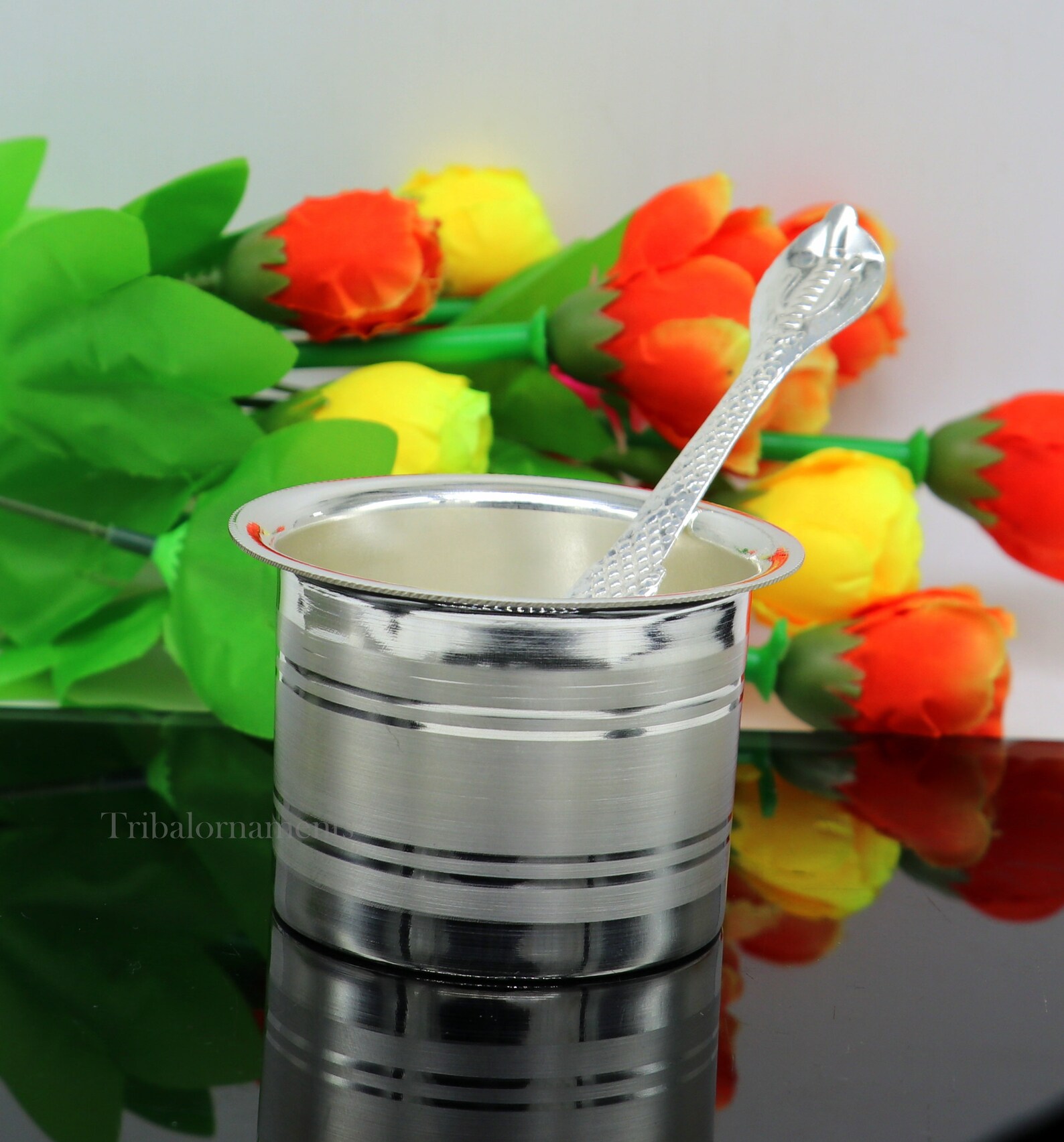 Elegant Ghee Pot Patra Puja or Worshipping Solid Silver Ghee Etsy
