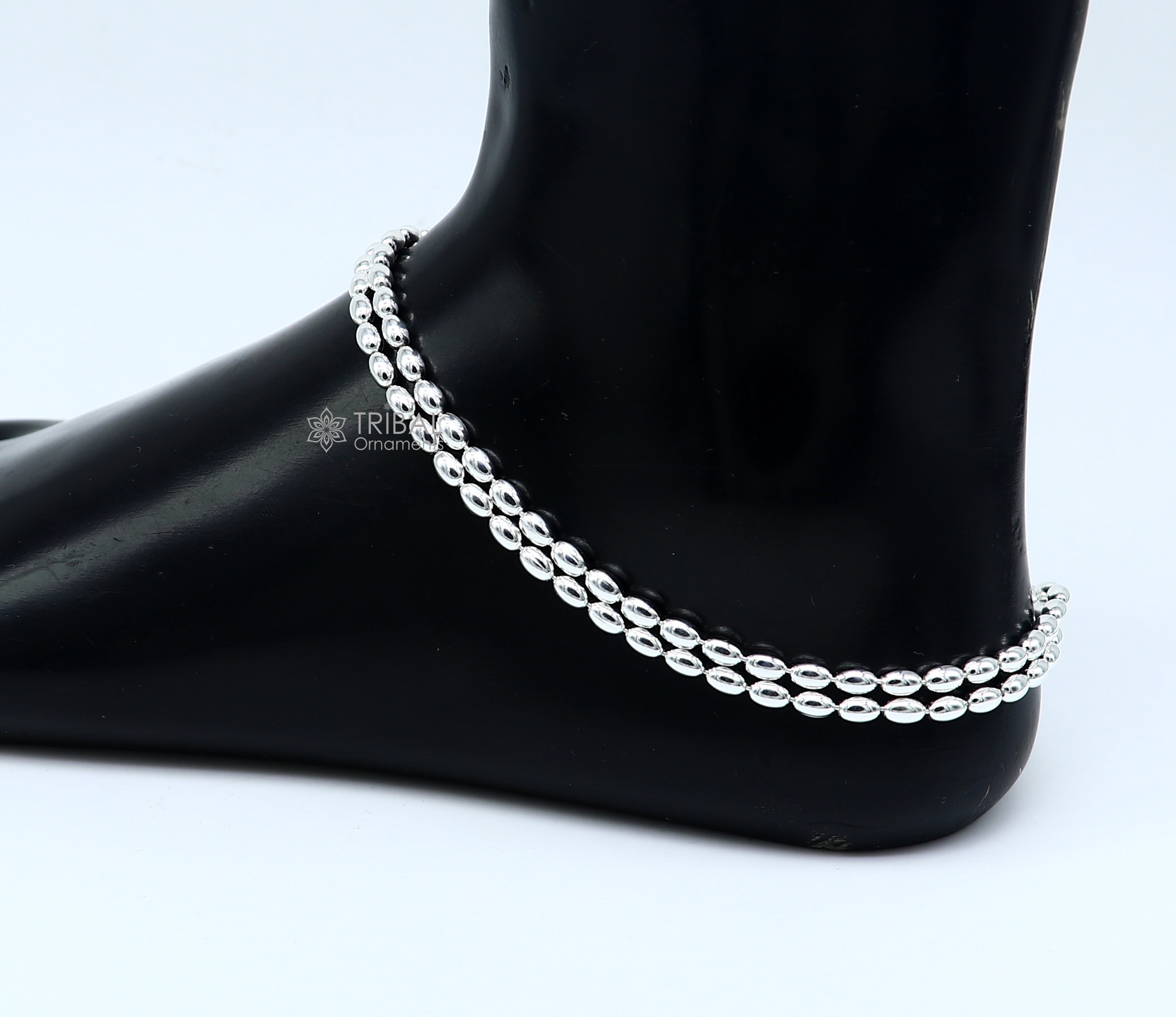 3 mm 10.5 925 スターリングシルバー ビーズ/ボールチェーン