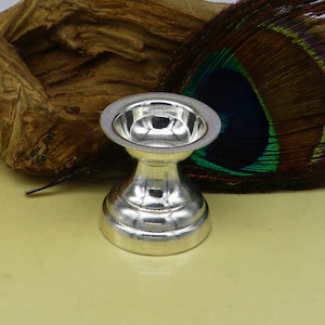 999 pure silver handmade elegant oil lamp, silver home temple utensils, silver diya, deepak, silver vessels, silver art decorative art su82