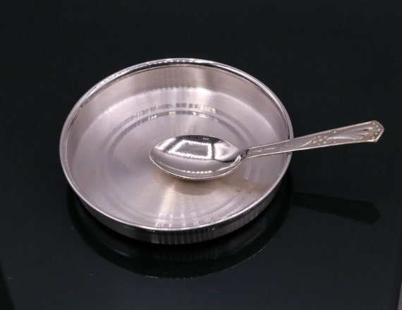 Silver plate and hotsell spoon for baby