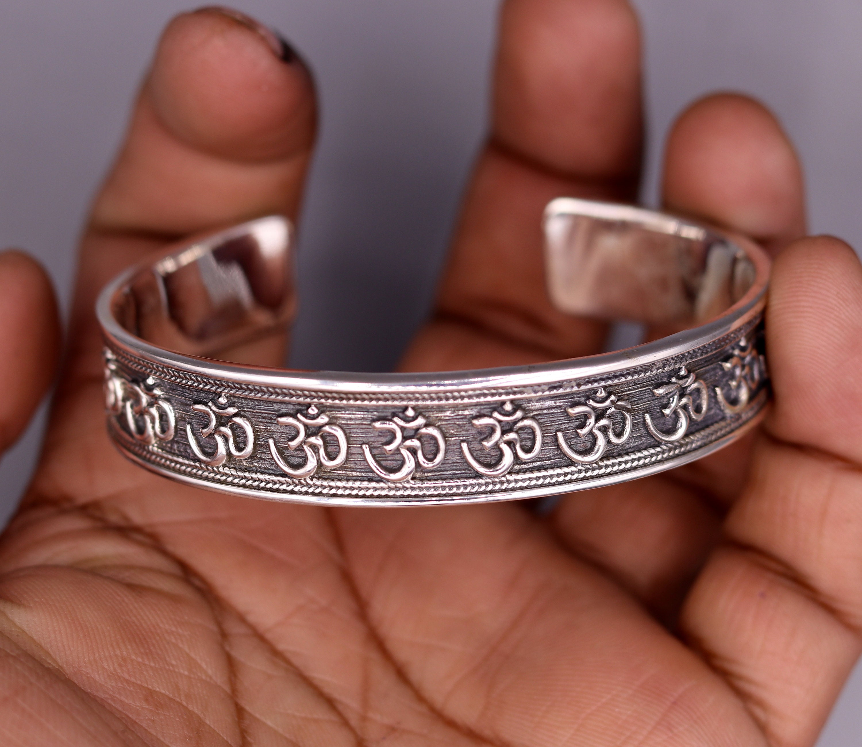 Bracciale in argento sterling per uomo e donna - Regolabile