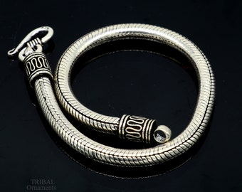 アクセサリー vintage silver 925 snake chain Solid 925 Sterling Silver Handmade Snake Chain Heavy