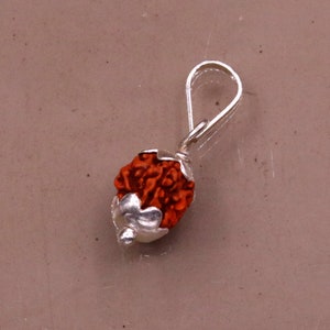 Solid sterling silver handmade rudraksha pendant excellent pendant,light weight pendant gifting jewelry nsp286