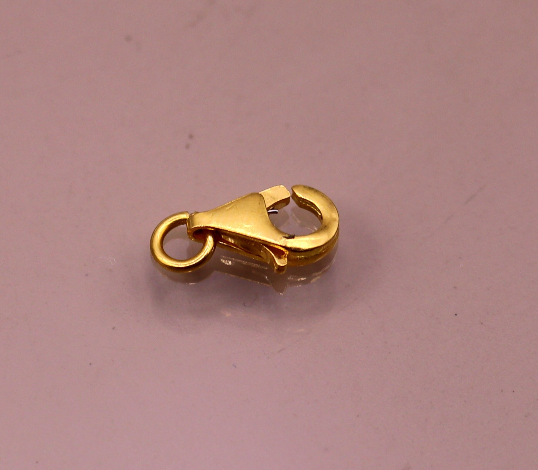 22kt yellow gold handmade excellent dolphin fish lock clasps closure for  chain or bracelet for making jewelry