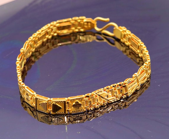 Wheat pattern 22k gold bracelet — Vintage Jewelers & Gifts, LLC.