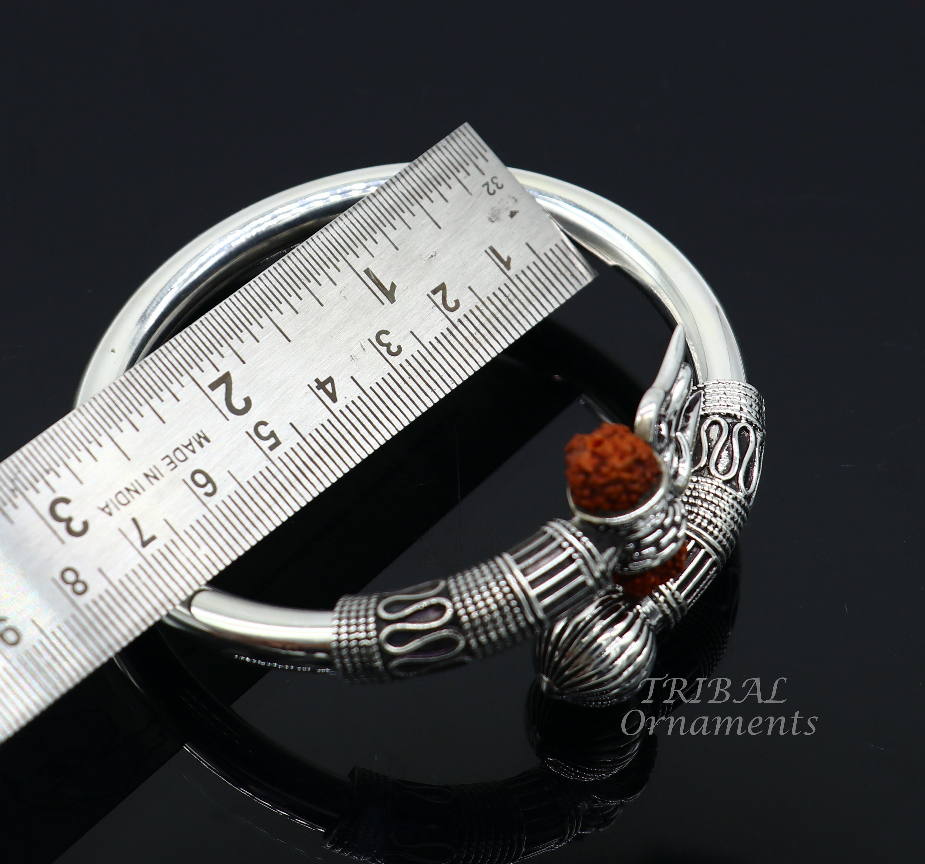 925 Sterling Silver Handmade Plain Shiny Lord Shiva Trident