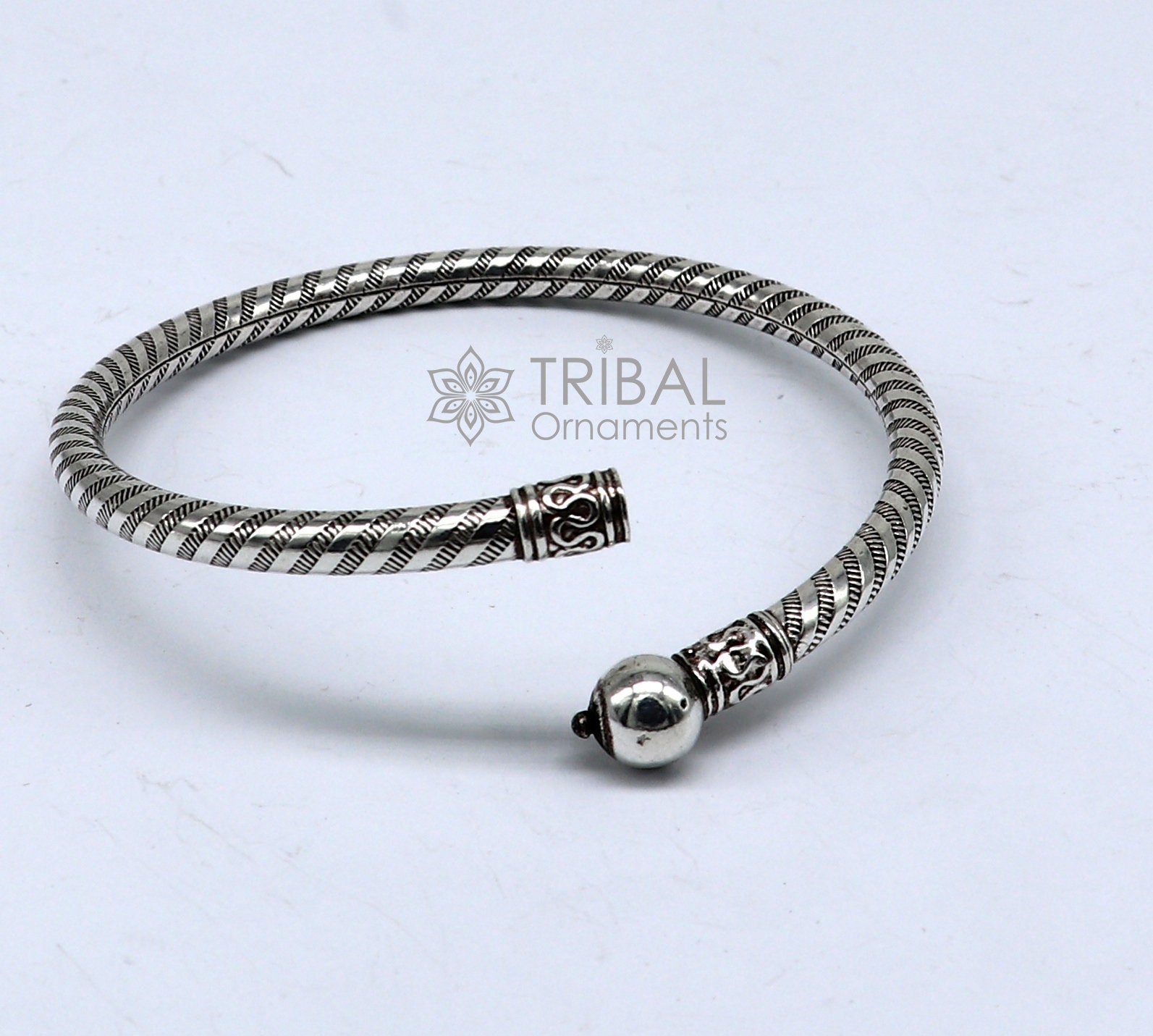 925 Sterling Silver Handmade Plain Design Cultural Trendy