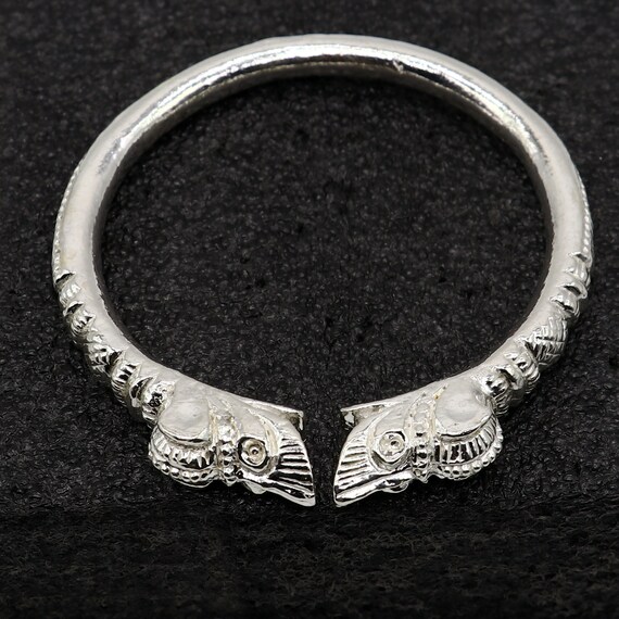 12SS wtaps SLAVE BANGLE WOOD silver スカル Solid 925 Silver Handcrafted Vintage Antique Style Gorgeous Cuff
