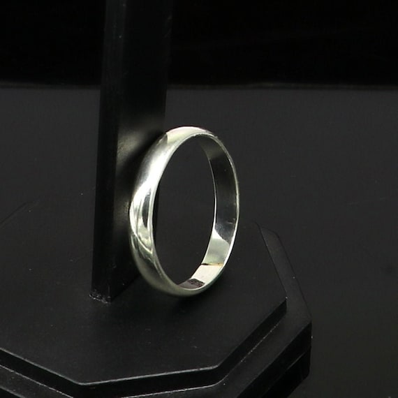 Anello A Fascia In Argento Sterling Fatto A Mano Da 2 Mm: Lucido - Foto 13