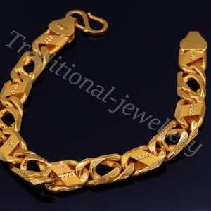 Navabi Chain Traditional Navabi Chain Style 22kt Yellow Gold Handmade Fabulous Men's ...