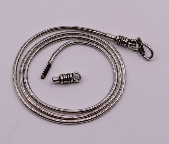 925 Sterling Silver Vintage Handmade Fabulous Screw Chain 925 Sterling Silver Vintage Handmade Fabulous Screw Chain