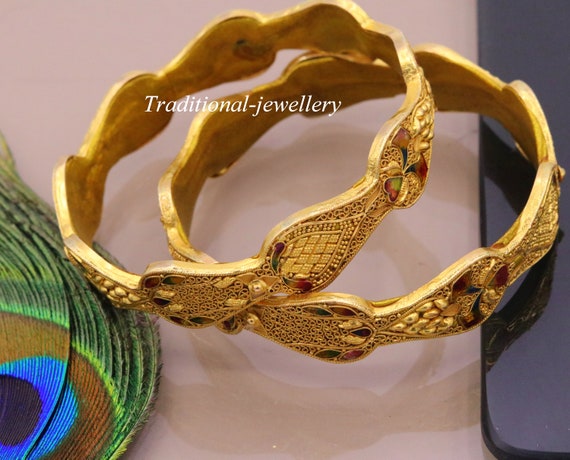 Bangle bracelet designs gold deals