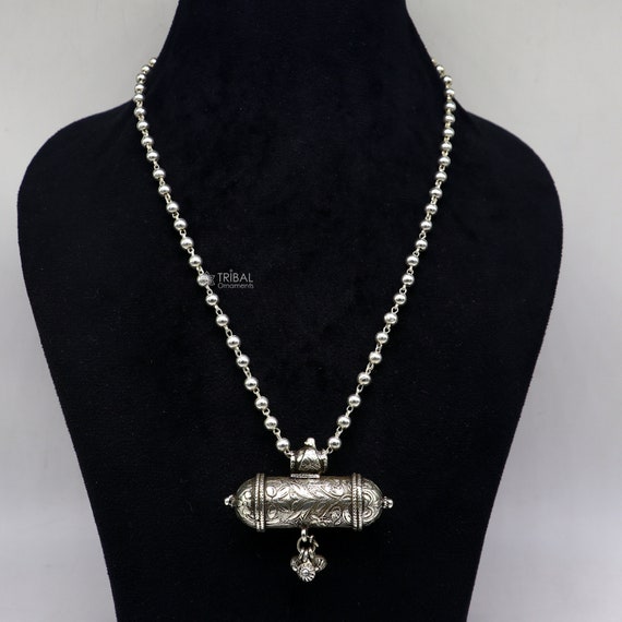 925 Sterling Silver Handmade Ethnic Cultural Tribal Pendant 925 Sterling Silver Handmade Ethnic Cultural Tribal Pendant