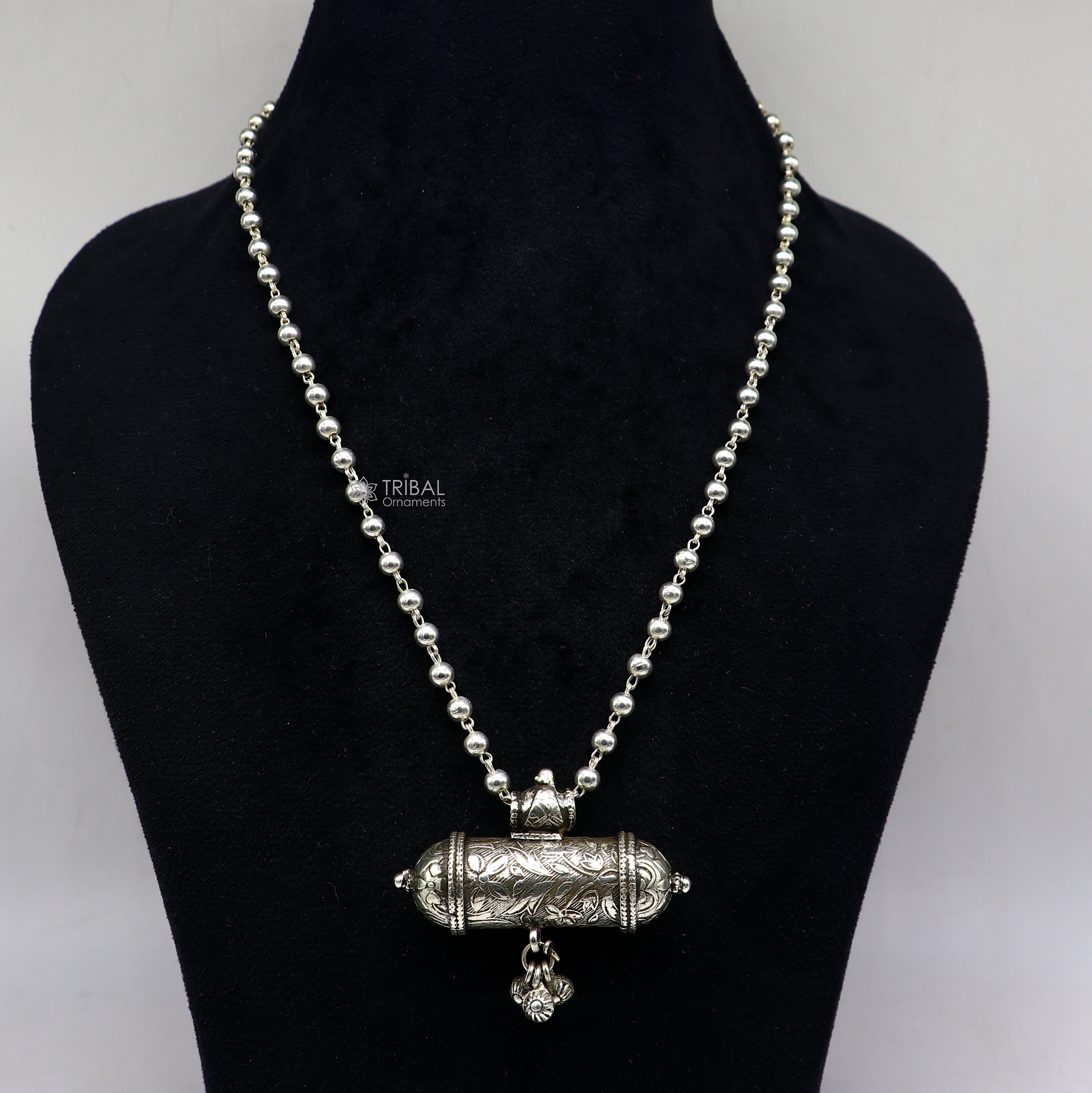 925 Sterling Silver Handmade Ethnic Cultural Tribal Pendant With