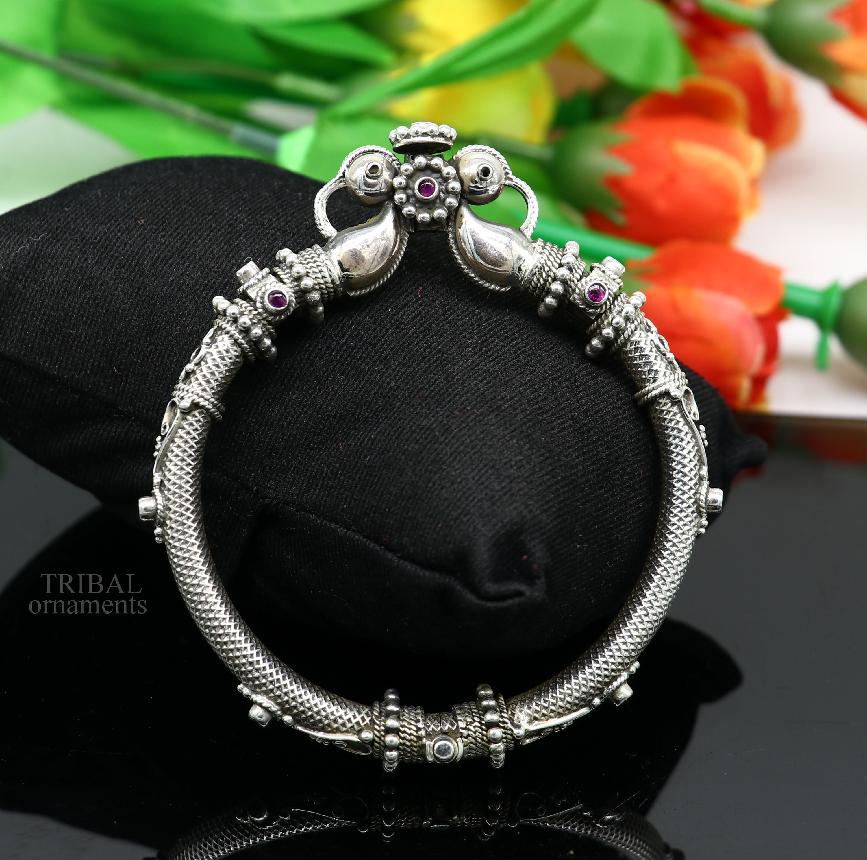 カラテ vintage jewelry silver925 bangle Pure 925 Sterling Silver Unique Vintage Style Bangle