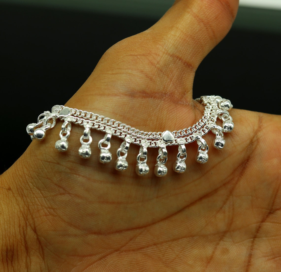 6.2 Sterling silver handmade baby anklet charm ankle Etsy