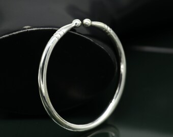 Pure 925 Sterling Silver Solid Plain Shiny Design New Born Pure 925 Sterling Silver Solid Plain Shiny Design New Born