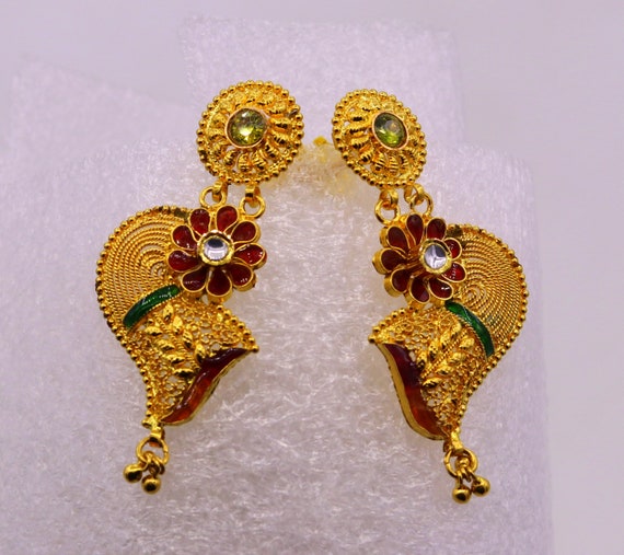 simple gold earrings designs for daily use with price Archives - Simple  Craft Idea