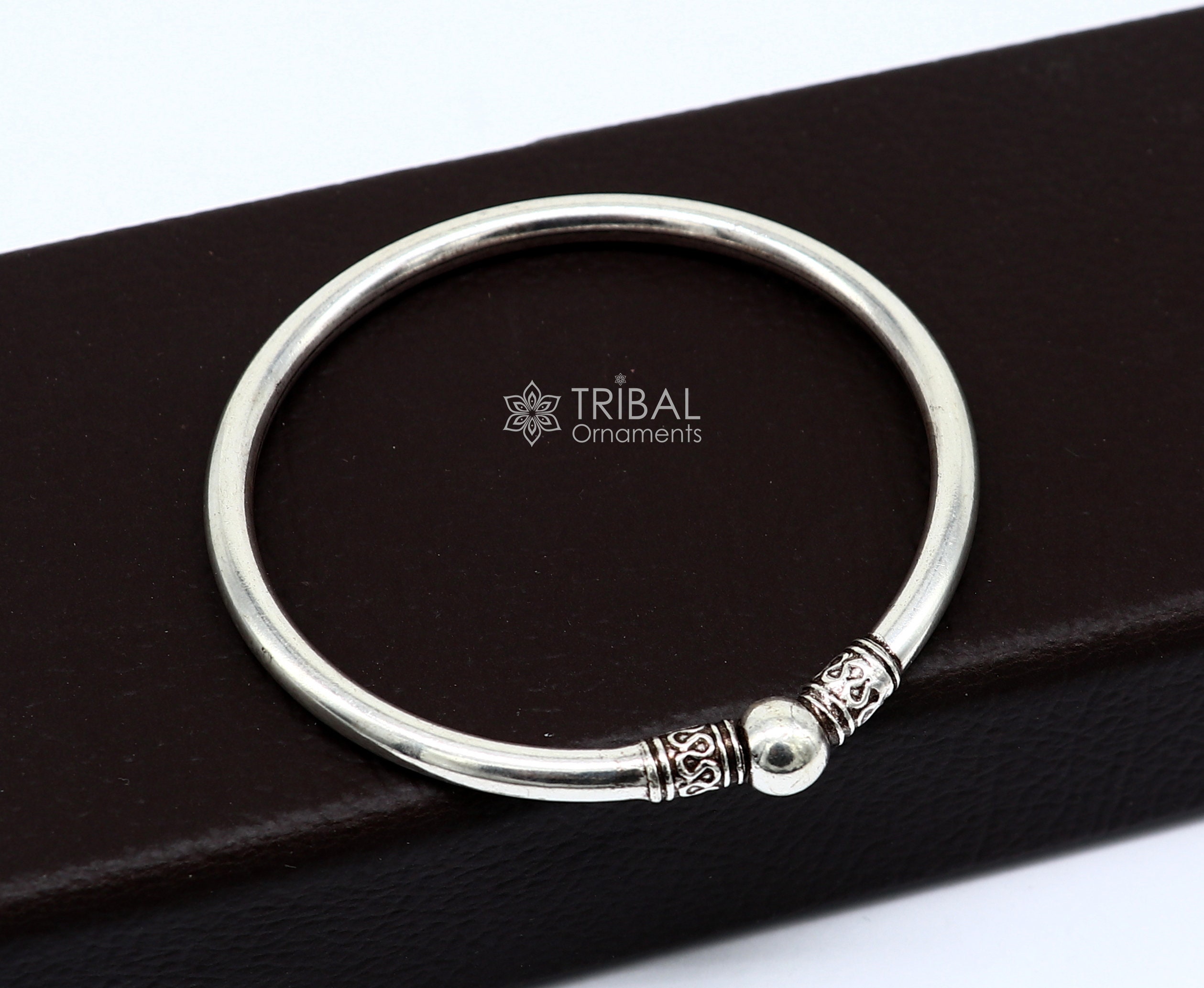 925 Sterling Silver Handmade Plain Shiny Design Cultural 925 Sterling Silver Handmade Plain Shiny Design Cultural