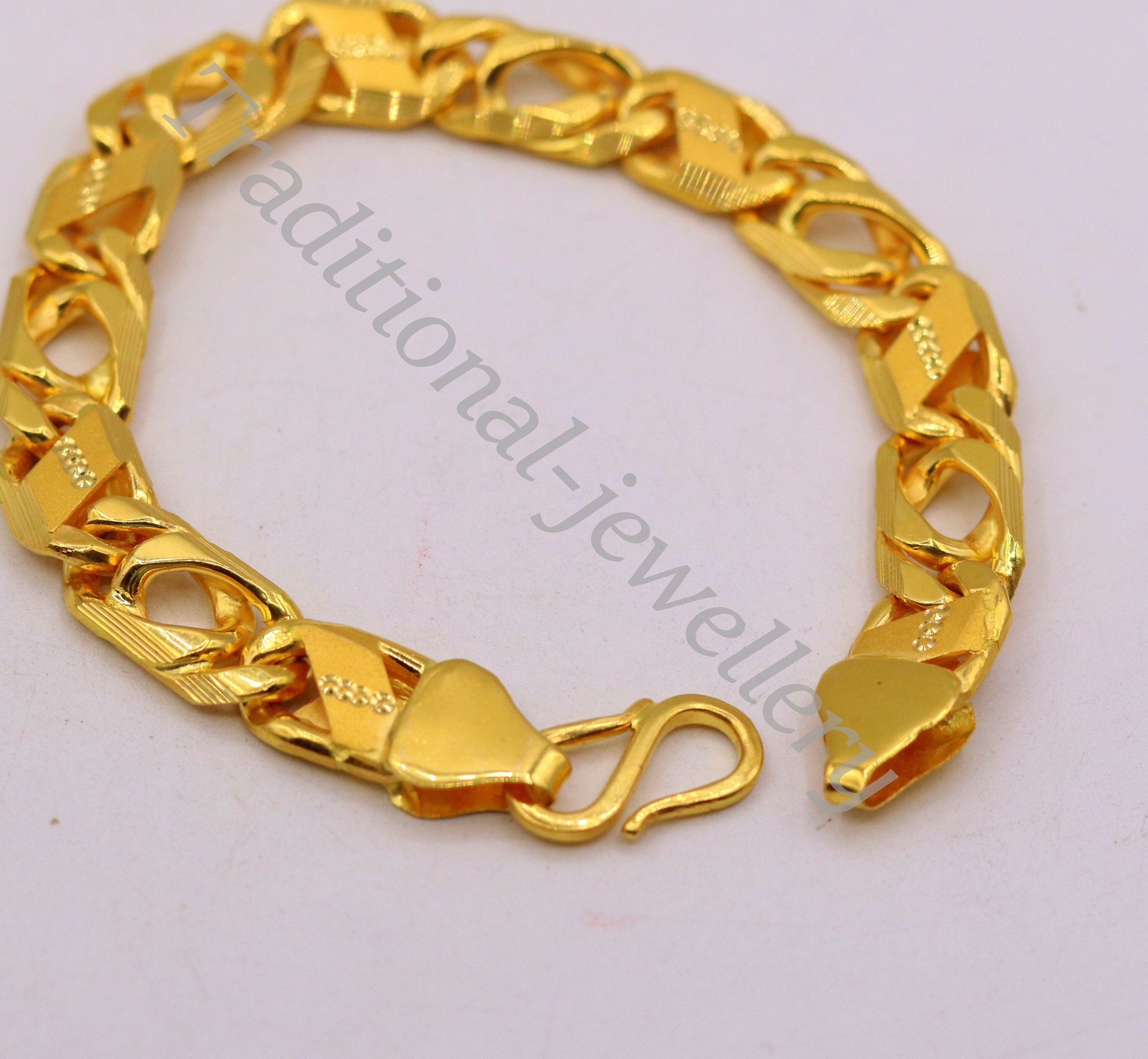 Mens Bracelet,mens Jewelry,thailand Gold Chain,asia Gold Jewelry,baht Chain  22K 24k,yellow Gold Plated,handmade Jewelry,valentines Gift - Etsy