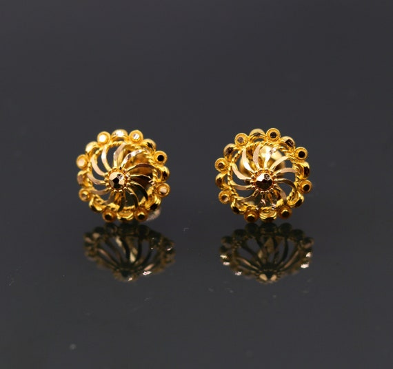 Buy Light Weight Daily Use 1 Gram Gold Earrings for Baby Girl