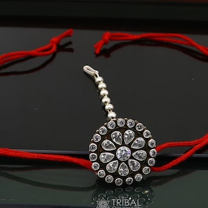 Indian traditional cultural vintage style mangtika amazing hair jewellery head jewelry 925 sterling silver tika ethnic tribal jewelry mt21