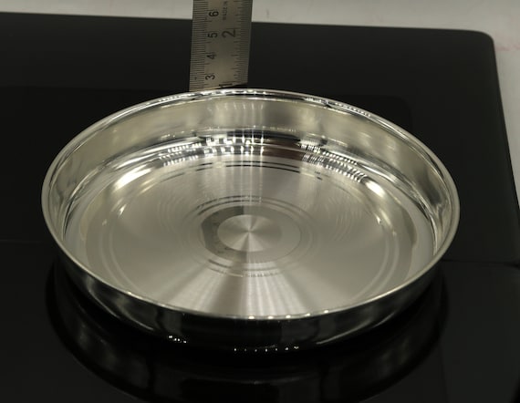 999 Pure Sterling Silver Handmade Solid Silver Plate or Tray