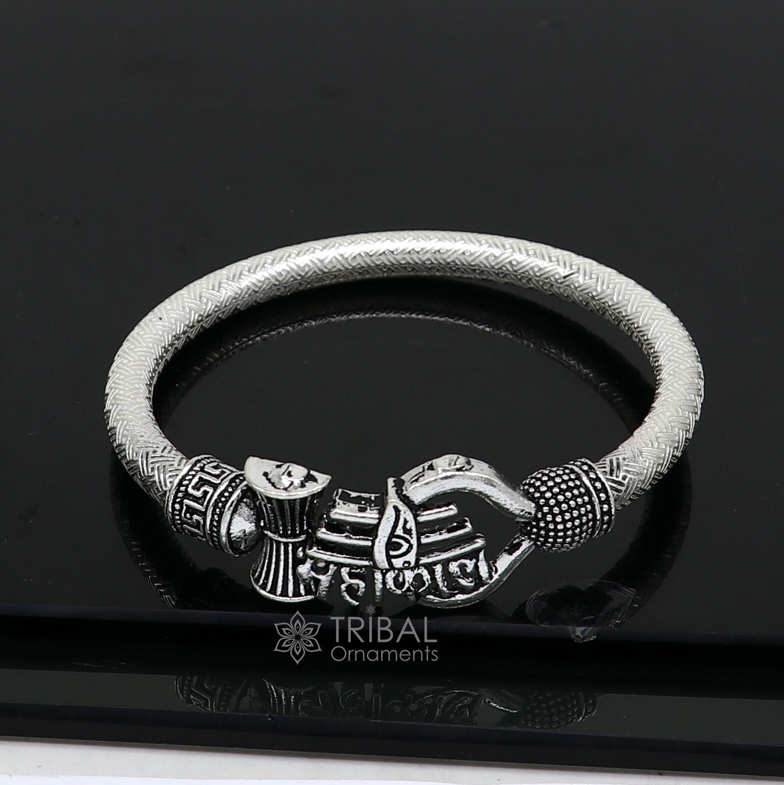 Handmade Sterling Silver Lord Shiva Trident Kada Mahakal Bracelet Rudraksh Bracelet Customized Babhubali Bangle Kada Giftig Jewelry Nsk698 Etsy