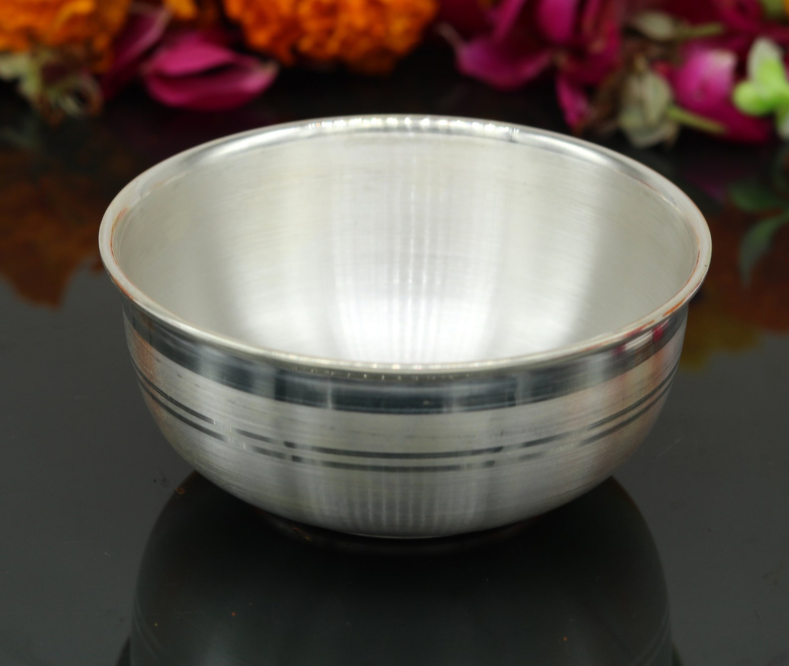999 Pure Sterling Silver Handmade Solid Silver Bowl Kitchen Etsy
