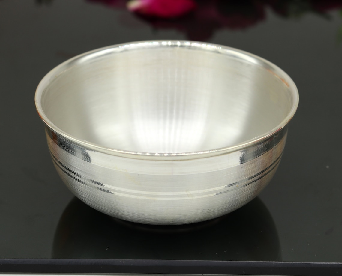 999 pure sterling silver handmade solid silver bowl kitchen Etsy