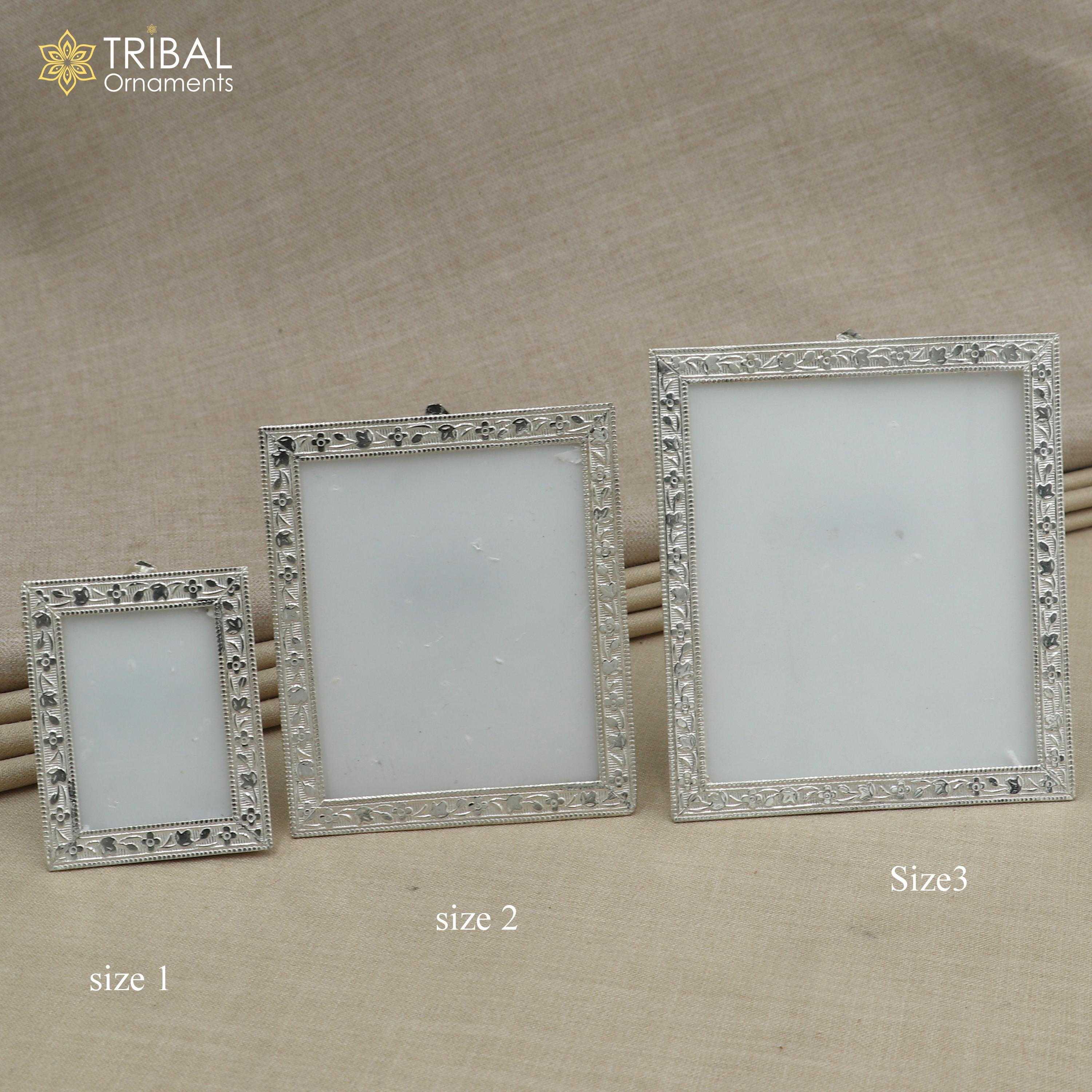 スターリングシルバー　エレガントなフォトフレーム Sterling silver picture frame - Etsy 日本