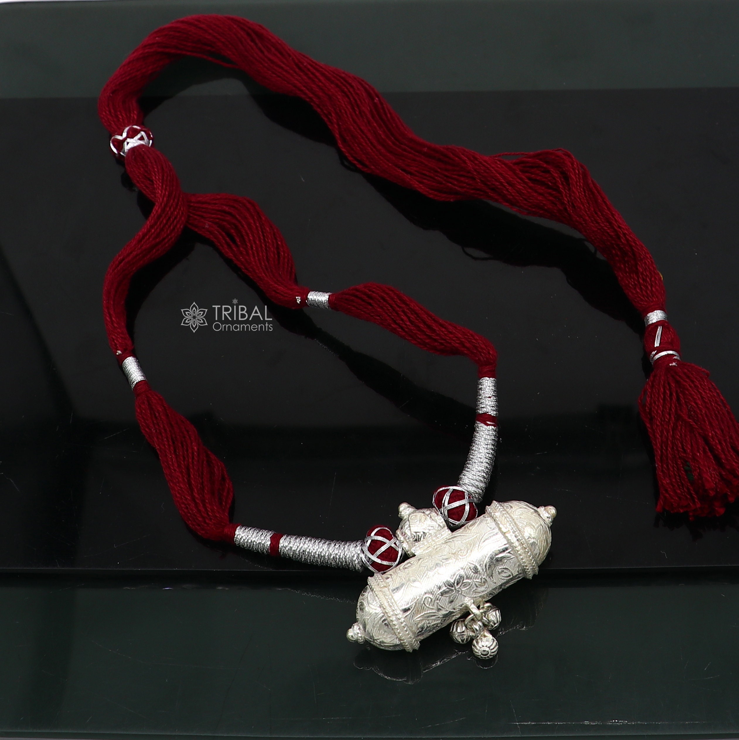 925 Sterling Silver Handmade Ethnic Cultural Tribal Pendant