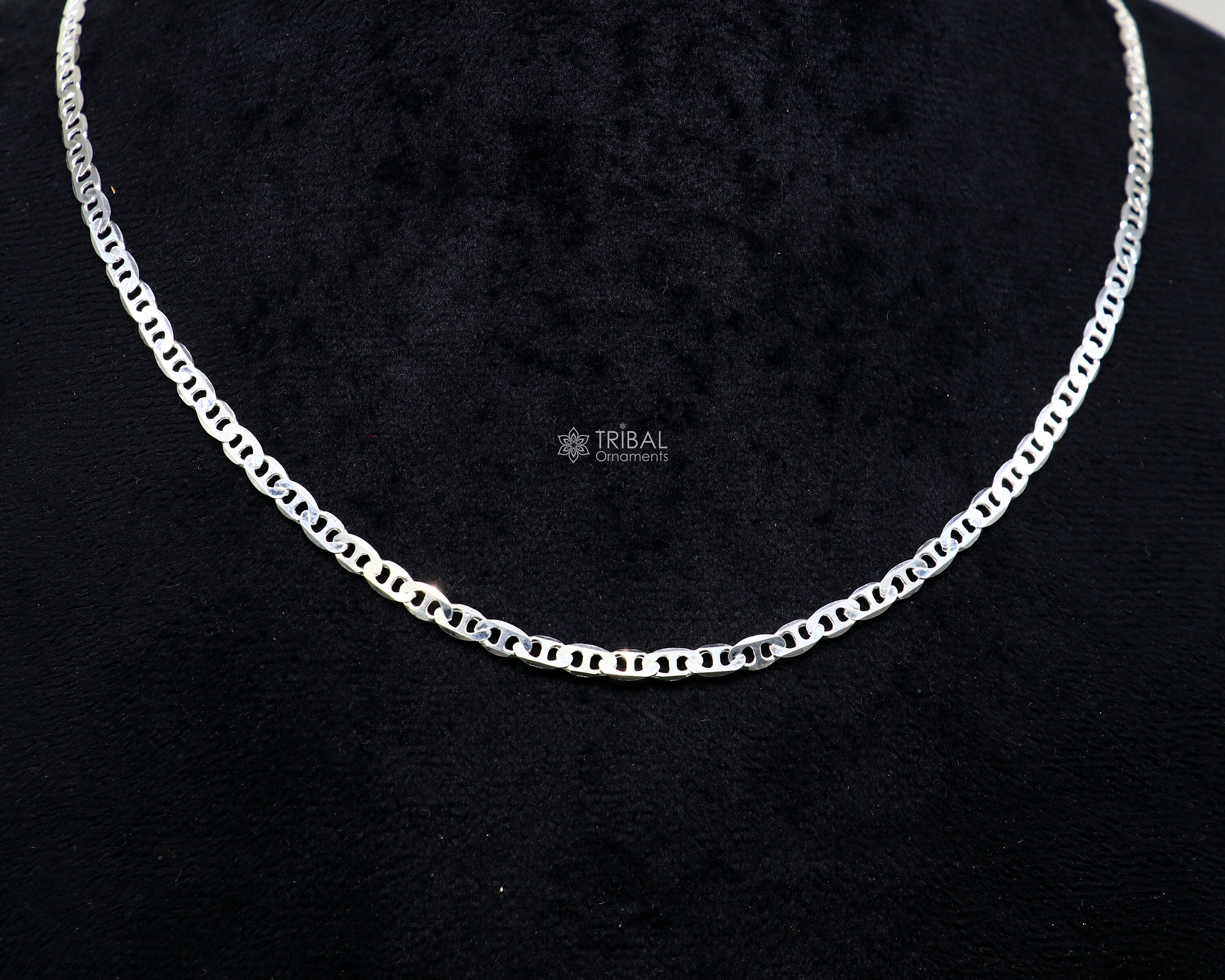 Collana In Argento Sterling Con Catena A Spiga E Grano - Made In Italy - Italia