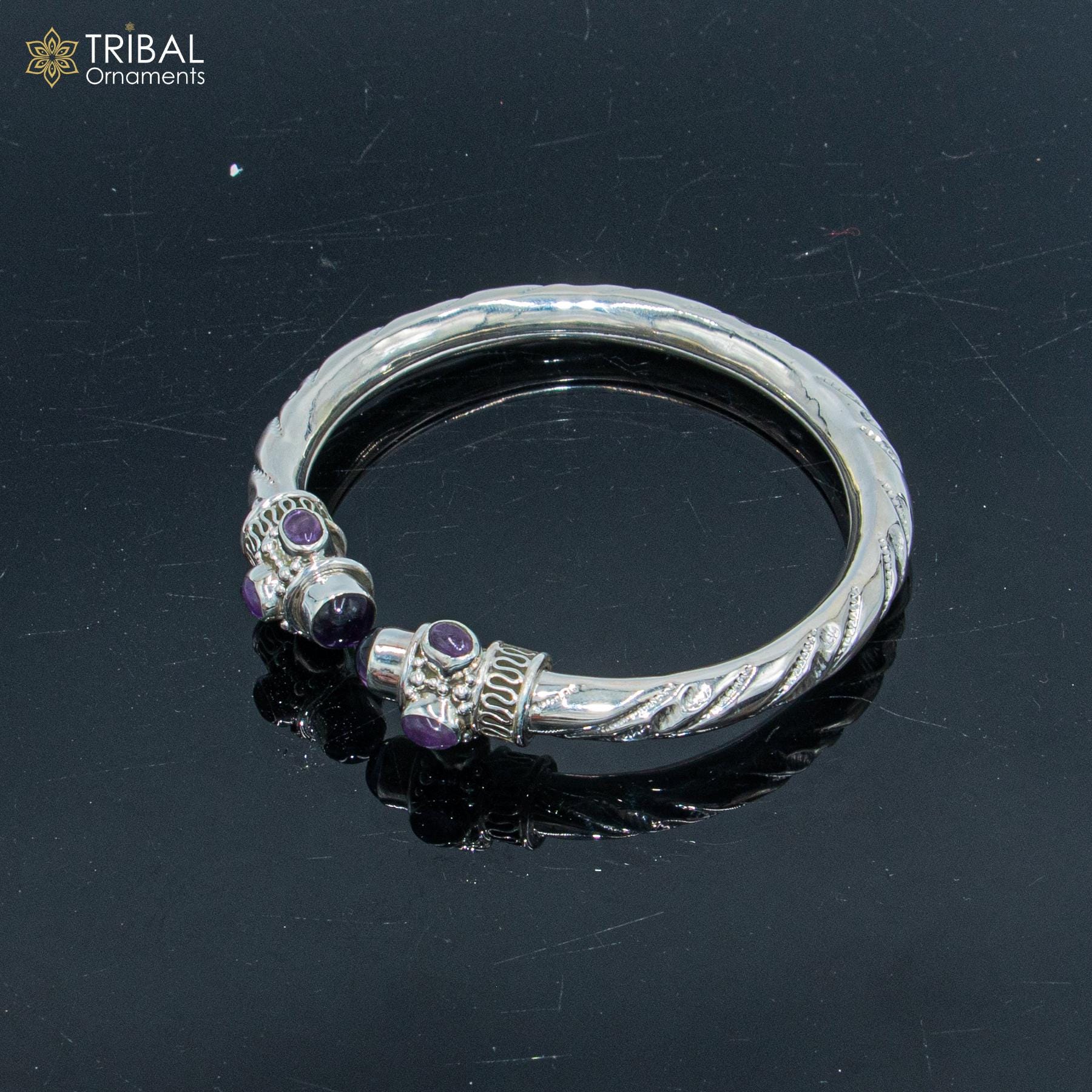 925 Sterling Silver Handcrafted Customized Bangle Bracelet