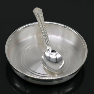 999 Fine silver handmade excellent silver vessels, silver utensils, silve baby plate,tray silver art, silver bowl, cup , baby feeding sv46