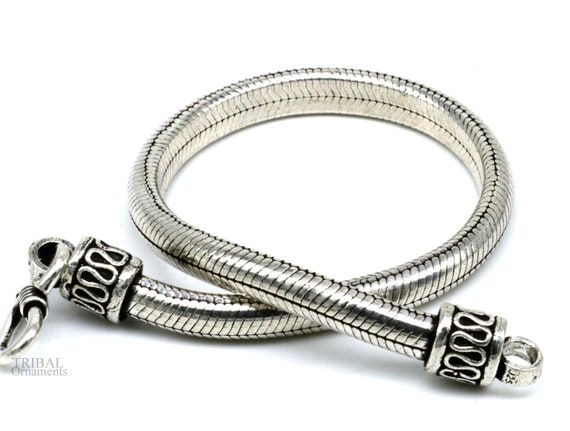 5.5mm 925 Sterling Silver Handmade Snake Chain Bracelet, D