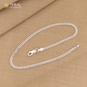 10.5&quot; 925 sterling silver stylish chain anklets foot bracelet ,ankle bracelet belly dance jewelry ank742
