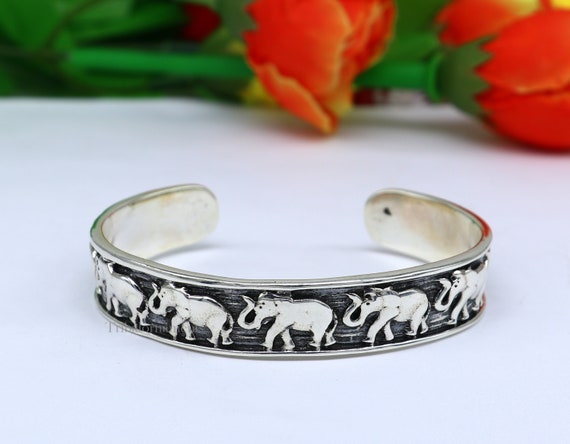 Treasure Bay Bracciale Rigido Donna Argento 925 Aperto Regolabile 17 Cm Fatto A Mano