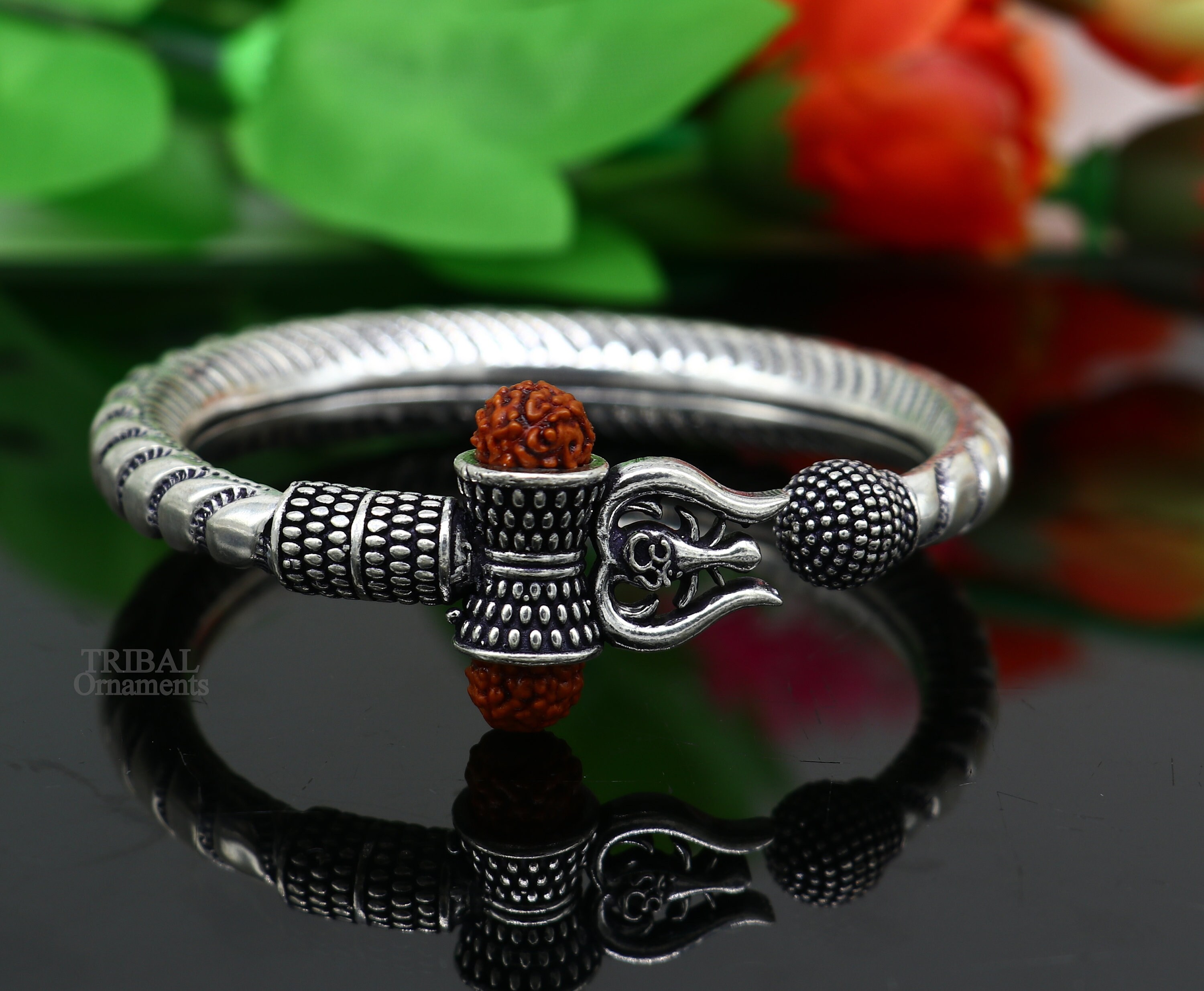 Exclusive 925 Sterling Silver Handmade Chitai Work Lord Shiva