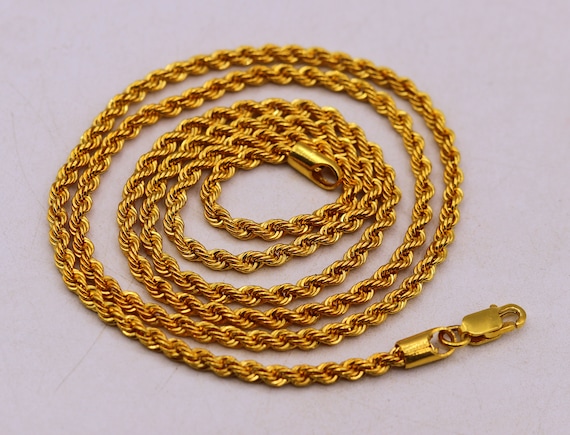 認定ソリッド 22K/18K イエローゴールド 神聖なデザイン マンガルストラペンダント 22カラットと18カラットのファインゴールド レディース ガールズ ギフト