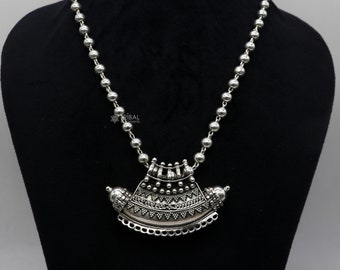 Indian Vintage Ethnic Design 925 Sterling Silver Gorgeous
