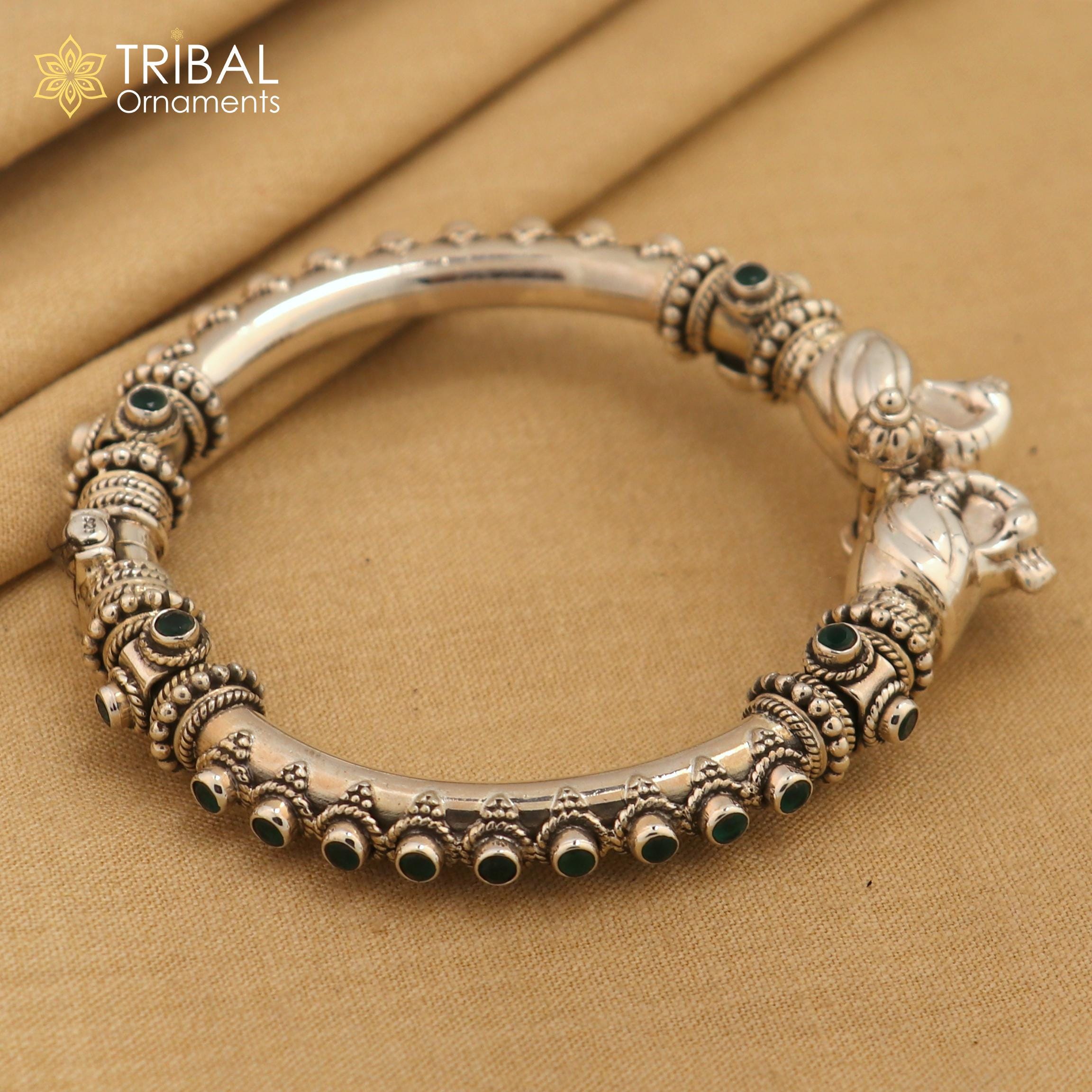 Vintage Design Handcrafted Unique Work 925 Sterling Silver Bangle